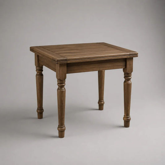 Quadratischer Esstisch aus Massivholz, Braun, 80 × 80 × 76 cm